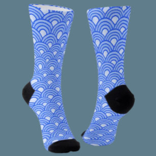 Chaussette Chaussettes d'équipage à écailles céruléennes