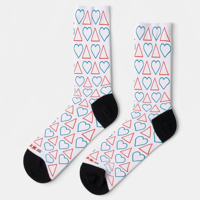 Chaussette Chaussettes d'équipage à motifs "Fall in Love with (Gauche)