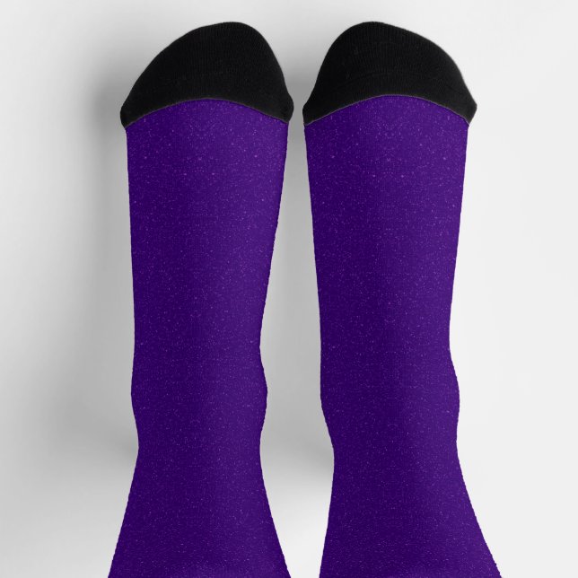 Chaussette Chaussettes d'équipage à Parties scintillant viole (Haut)