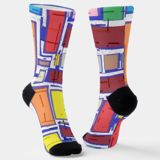 Chaussette Chaussettes d'équipage amusantes, colorées et bran