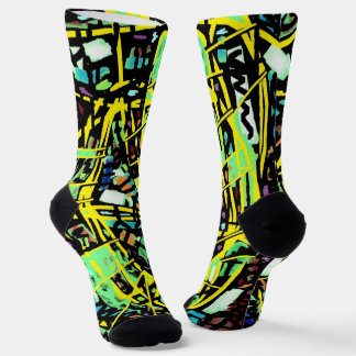 Chaussette Chaussettes d'équipage amusantes, colorées et tend