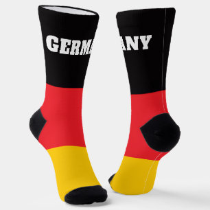 Chaussette chaussettes d'équipage avec drapeau de l'Allemagne
