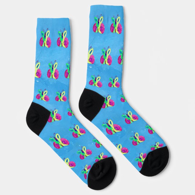 Chaussette Chaussettes d'équipage Bright Butterfly (Droite)