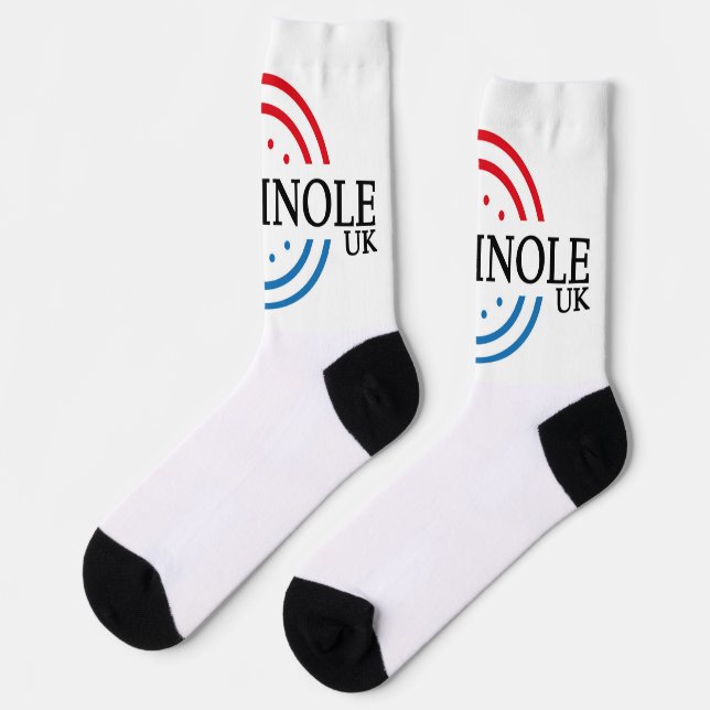 Chaussette Chaussettes d'équipage - Crokinole UK Classic Logo (Gauche)