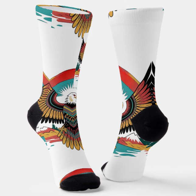 Chaussette Chaussettes d'équipage d'aigle royal (Angulaire)