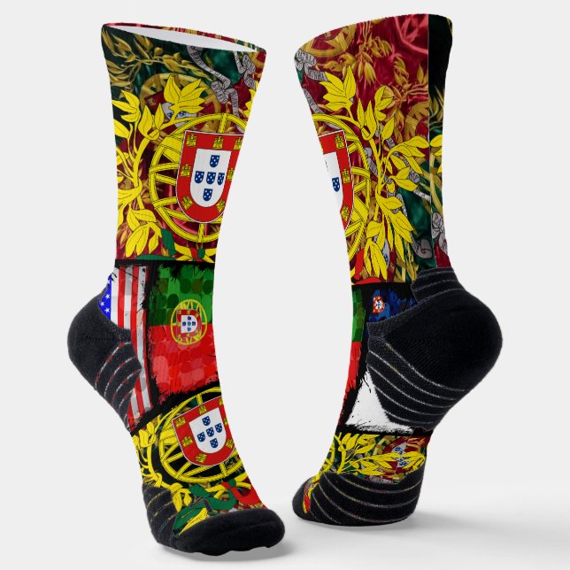 Chaussette Chaussettes d'équipage de conception portugaise (Angulaire)