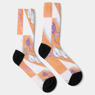 Chaussette Chaussettes d'équipage de conscience rose