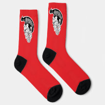 Chaussettes d'équipage de crâne psycho