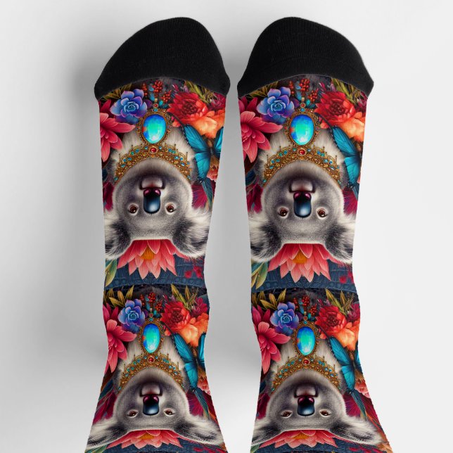 Chaussette Chaussettes d'équipage de l'ours Koala (Haut)