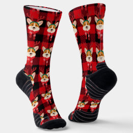 Chaussette Chaussettes d'équipage de Noël Corgi