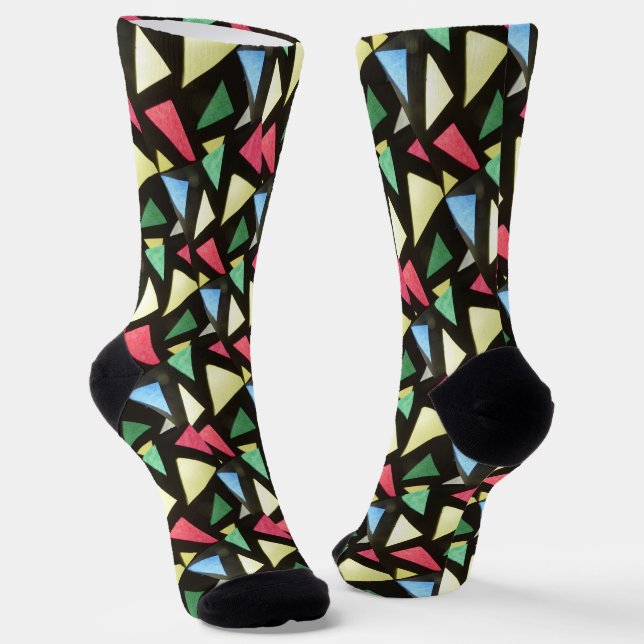 Chaussette Chaussettes d'équipage de Noël Motif en verre tend (Angulaire)