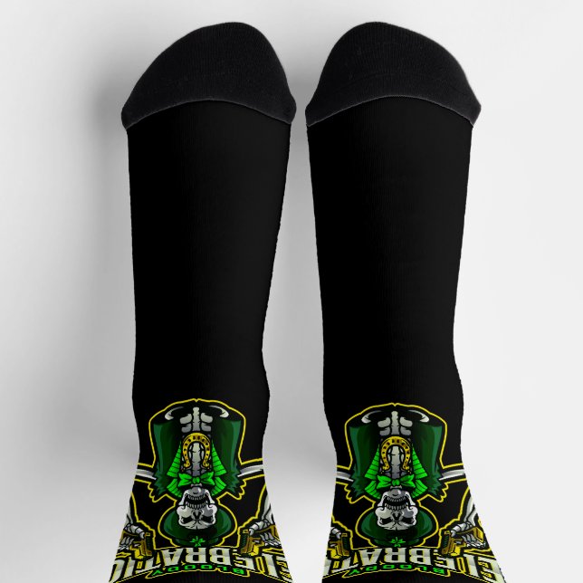 Chaussette Chaussettes d'équipage de squelette de célébration (Haut)