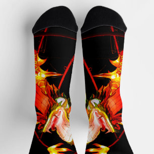 Chaussette Chaussettes d'équipage du dragon de feu Zhulong