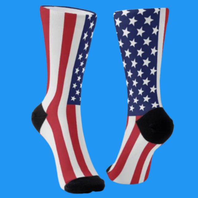 Chaussette Chaussettes d'équipage du drapeau américain - Patr (Créateur téléchargé)