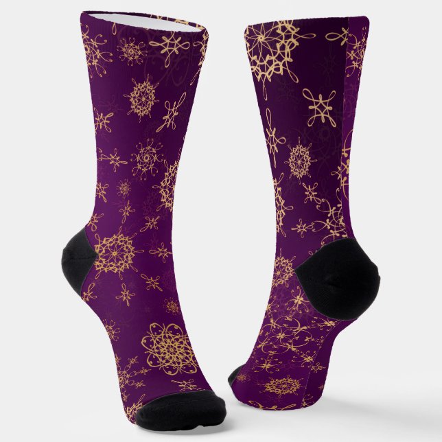 Chaussette Chaussettes d'équipage - Élégance Paisley Classiqu (Angulaire)