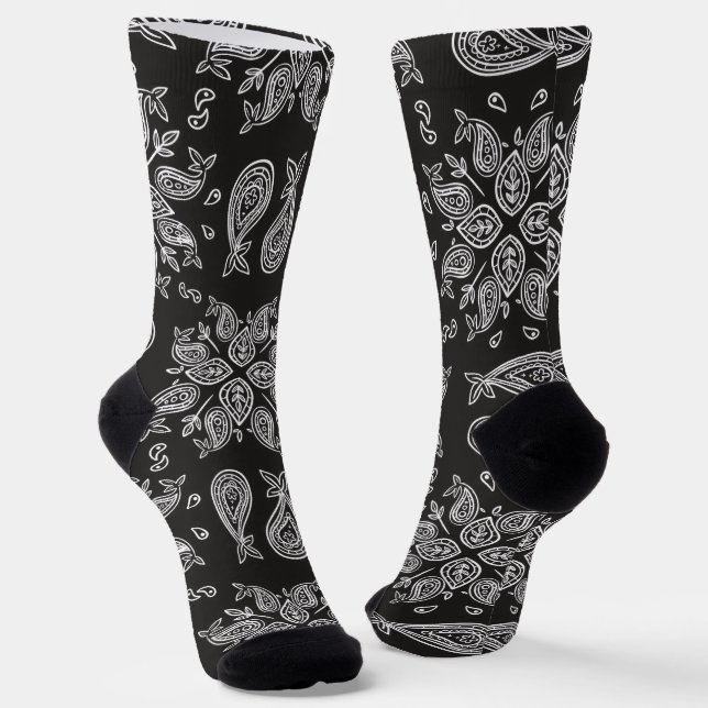 Chaussette Chaussettes d'équipage - Élégance Paisley Classiqu (Angulaire)