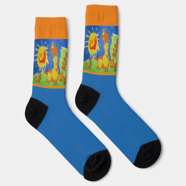 Chaussette Chaussettes d'équipage Giraffe (Droite)