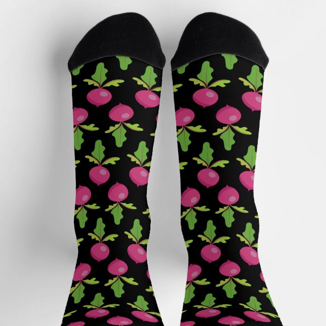 Chaussette Chaussettes d'équipage Heart Beets (Haut)