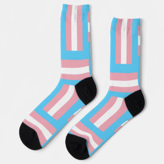Chaussette Chaussettes d'équipage inspirées de Trans Pride