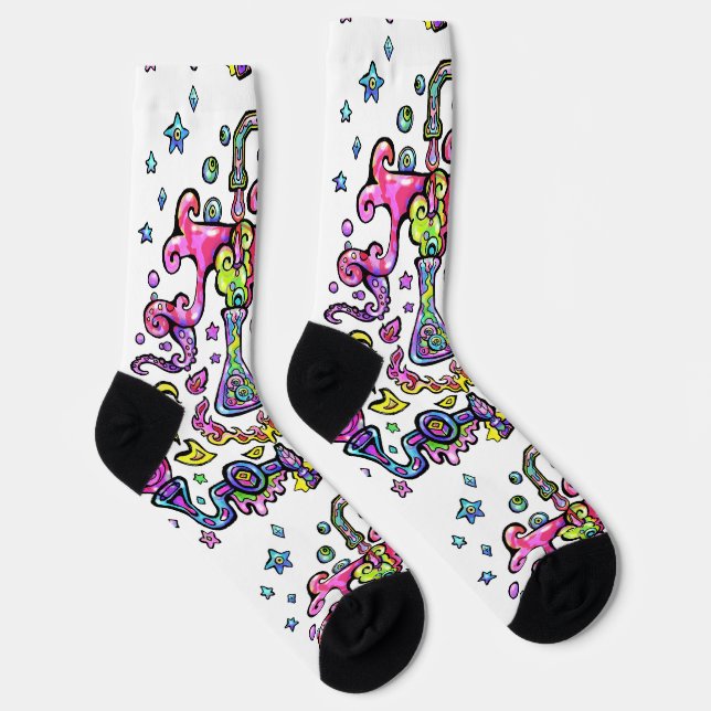 Chaussette Chaussettes d'équipage Mad Science Experiment (Droite)