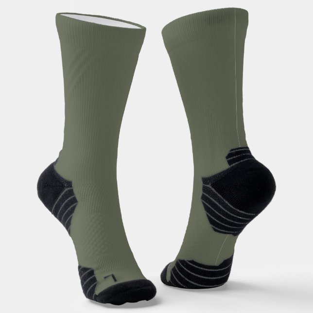 Chaussette Chaussettes d'équipage Moss Green pour femmes - St (Angulaire)