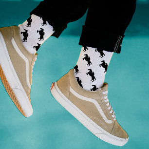 Chaussette Chaussettes d'équipage Motif Black Horse élégant