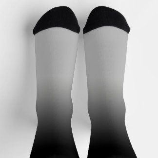 Chaussette Chaussettes d'équipage Ombré à dégradé noir