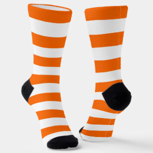 Chaussette Chaussettes d'équipage Orange Stripes
