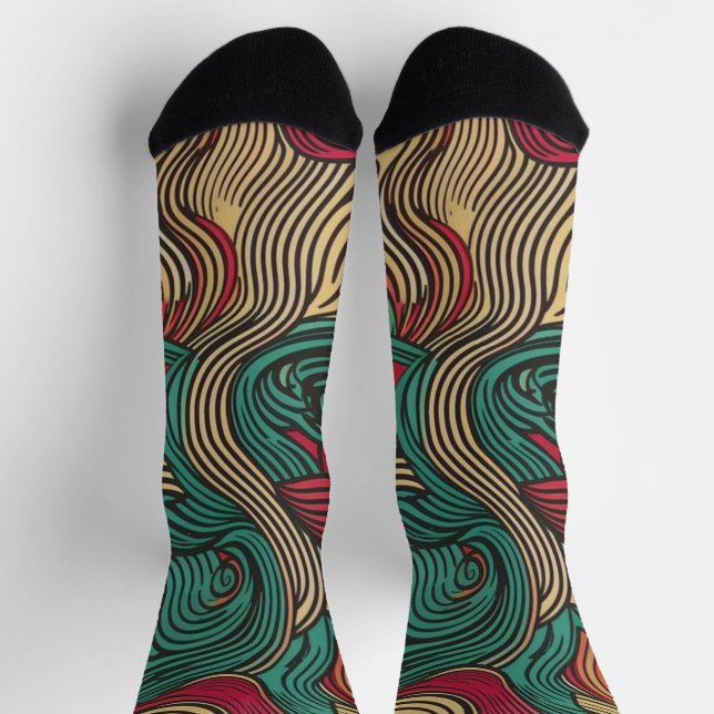 Chaussette Chaussettes d'équipage ornemental (Haut)