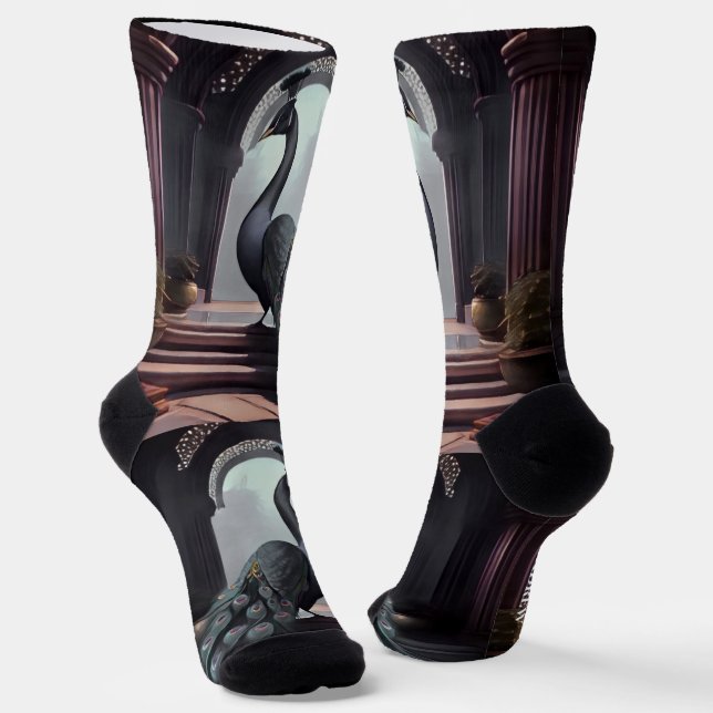 Chaussette Chaussettes d'équipage Peacock Aquarelle (Angulaire)