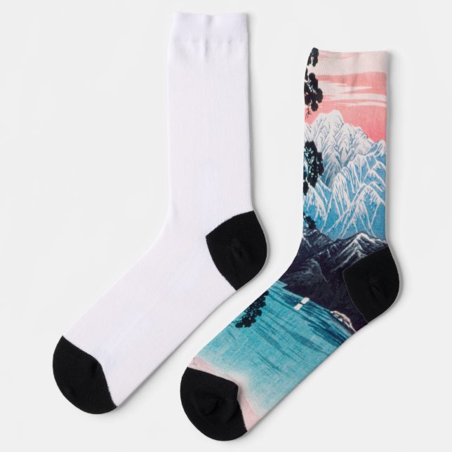Chaussette Chaussettes d'équipage Premium durables - Neige pe (Gauche)