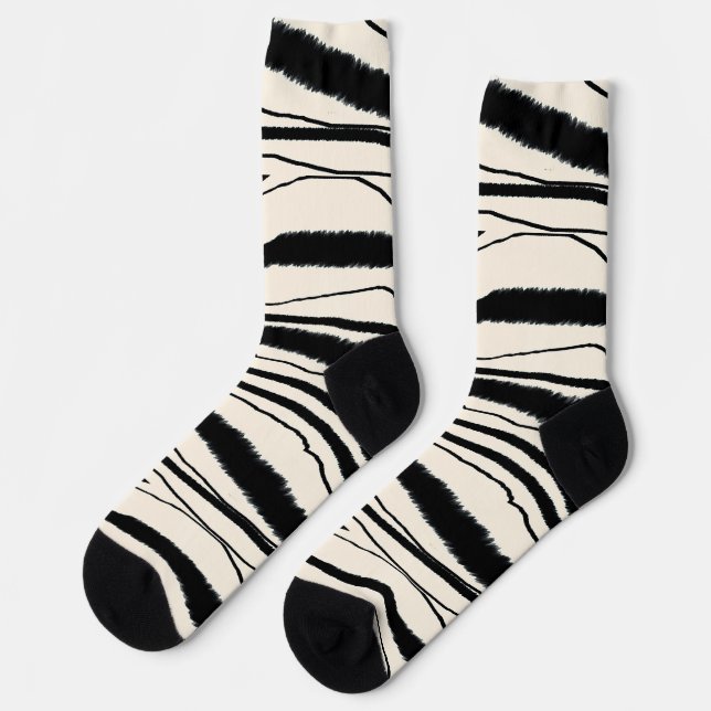 Chaussette Chaussettes d'équipage Premium Poster de animal Ze (Gauche)