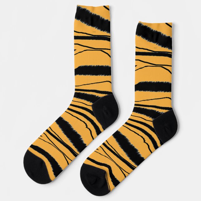 Chaussette Chaussettes d'équipage Premium Tiger Poster de ani (Gauche)