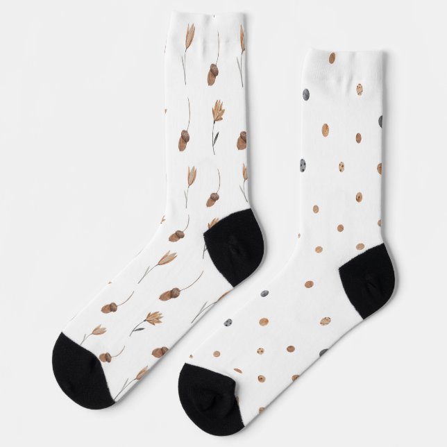 Chaussette Chaussettes d'équipage Rêves de forêts défraîchies (Gauche)