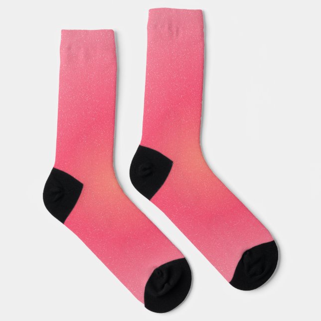 Chaussette Chaussettes d'équipage rose pour hommes (Droite)