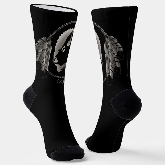 Chaussette Chaussettes des Nations Métis Chaussettes de buffl (Angulaire)
