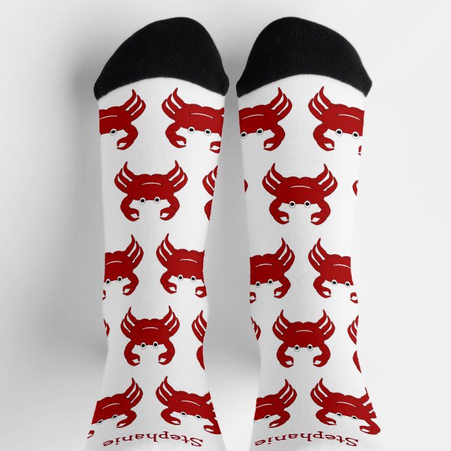 Chaussette Chaussettes Design Crabe (Haut)