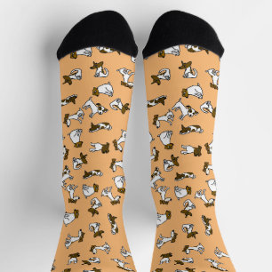 Chaussette Chaussettes dessin animé drôle Jack Russell