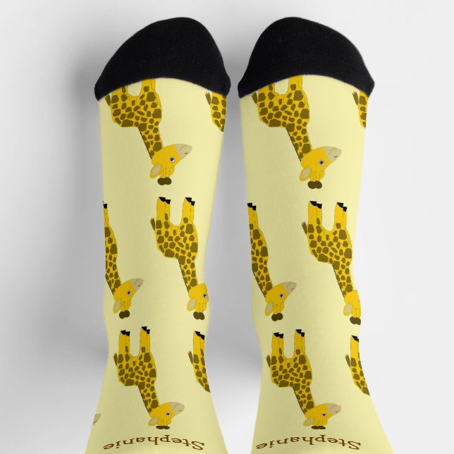 Chaussette Chaussettes Dessin Girafe (Haut)