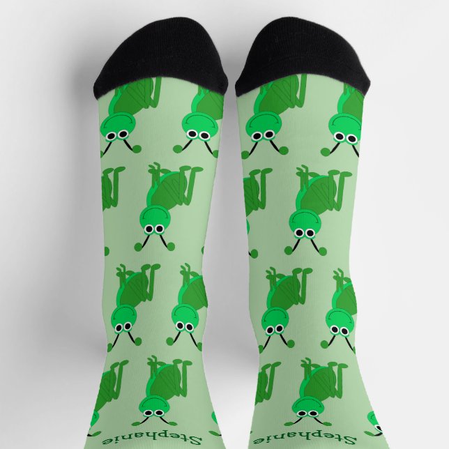 Chaussette Chaussettes Dessin Sauterelle (Haut)