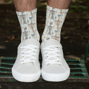 Chaussette Chaussettes d'Halloween Motifs de squelette