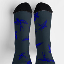 Chaussettes d'hirondelle ultramarine