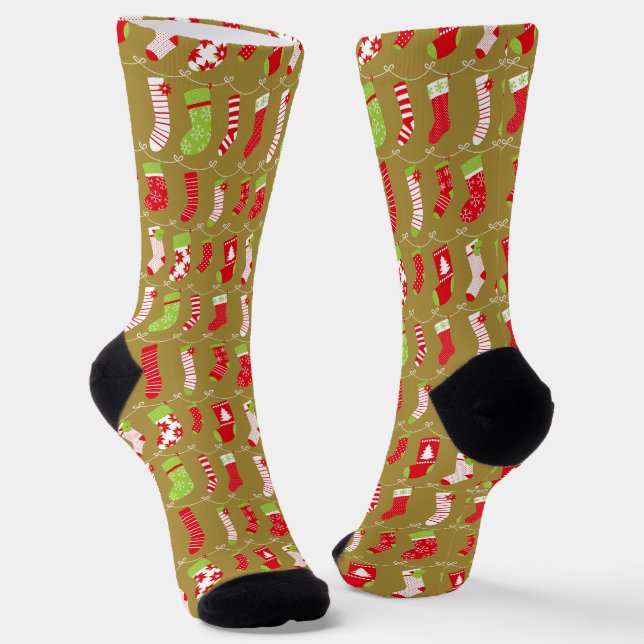 Chaussette Chaussettes d'hiver rétro de Noël (Angulaire)