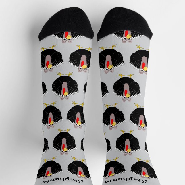 Chaussette Chaussettes Dinde Design (Haut)