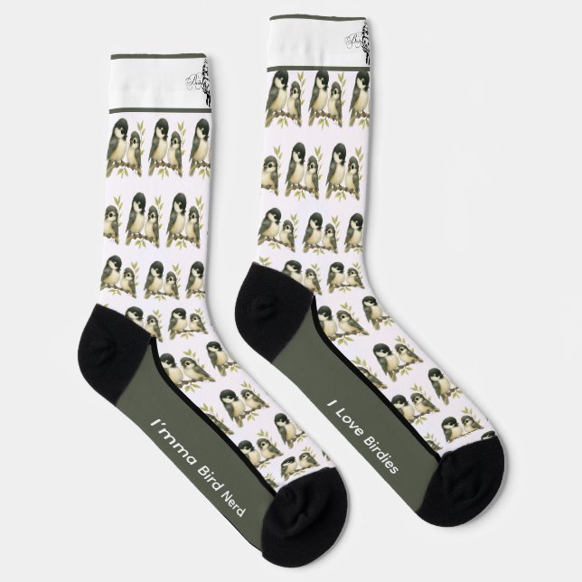 Chaussette Chaussettes d'oiseaux de poule capricieux (Droite)