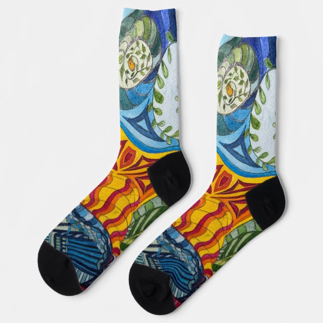 Chaussette Chaussettes Doodle de Jill (Gauche)