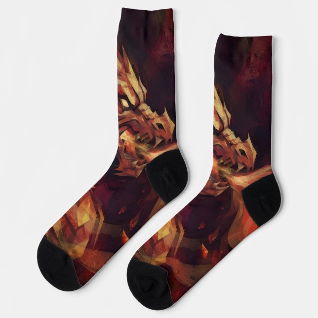 Chaussette Chaussettes Dragon Fougueux (Gauche)