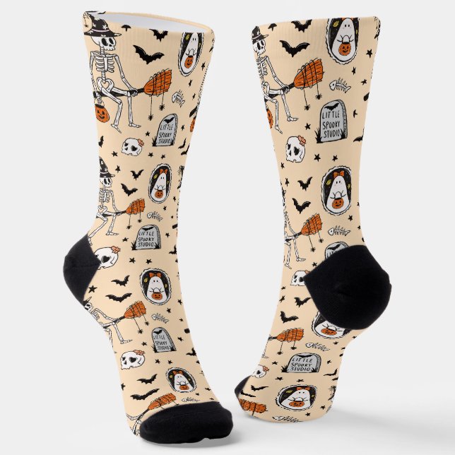 Chaussette Chaussettes drôle d'Halloween (Angulaire)