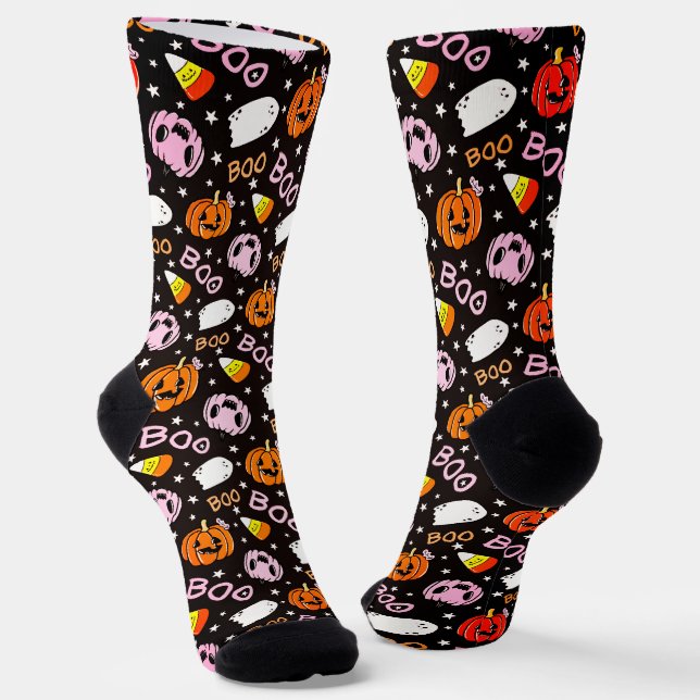 Chaussette Chaussettes drôle d'Halloween (Angulaire)