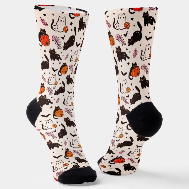 Chaussette Chaussettes drôle d'Halloween (Angulaire)